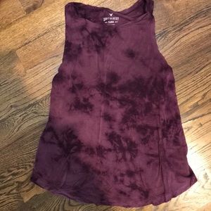 American Eagle Purple Tiedye Tank